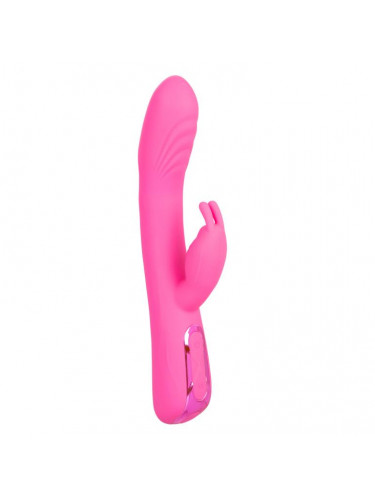 Розовый вибратор-кролик Elite Rocking Rabbit - 22,75 см.