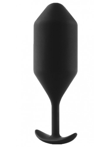 Чёрная пробка для ношения B-vibe Snug Plug 5 - 14 см.