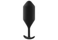 Чёрная пробка для ношения B-vibe Snug Plug 5 - 14 см.