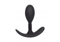 Черная анальная втулка Anal Play Plug S - 8,6 см.