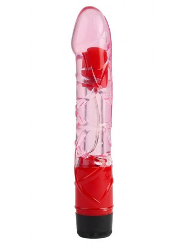Розовый реалистичный вибратор 9 Inch Realistic Vibe - 23 см.