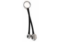 Эрекционное кольцо с 2 фигурными подвесами Heavy Gear cock ring ass plugs