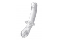 Прозрачный двусторонний стеклянный фаллоимитатор Satisfyer Double Crystal - 19,5 см.