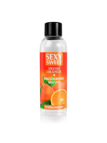 Массажное масло Sexy Sweet Fresh Orange с ароматом апельсина и феромонами - 75 мл.