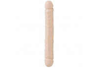 Двухголовый фаллос телесного цвета Jr. Veined Double Header 12 Bender - 29,5 см.