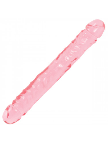 Двухсторонний гелевый фаллоимитатор Crystal Jellies 12 Jr. Double Dong - 30,5 см.