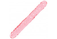 Двухсторонний гелевый фаллоимитатор Crystal Jellies 12 Jr. Double Dong - 30,5 см.