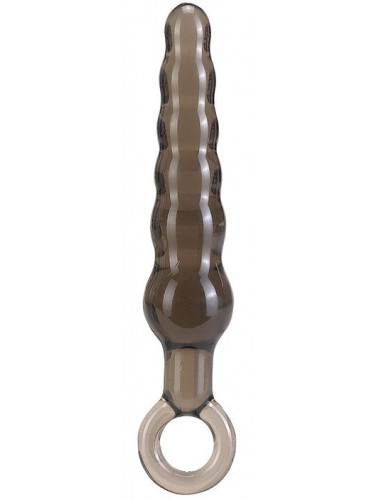 Дымчатая фигурная анальная ёлочка ANAL STICK - 14 см.