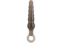 Дымчатая фигурная анальная ёлочка ANAL STICK - 14 см.