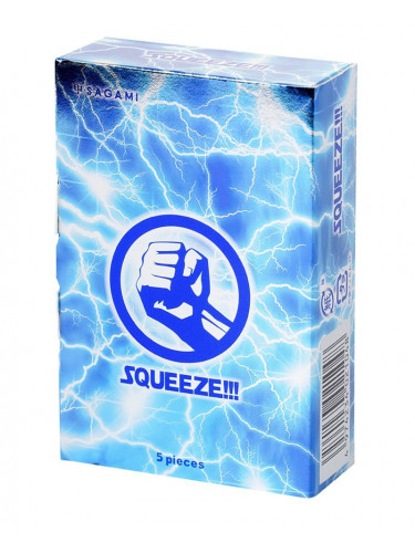 Презервативы Sagami Squeeze волнистой формы - 5 шт.