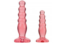 Набор из двух розовых анальных втулок Crystal Jellies Anal Trainer Kit