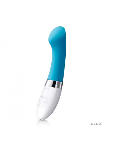 Голубой вибромассажёр Gigi 2 Turquoise Blue