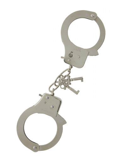 Металлические наручники с ключиками LARGE METAL HANDCUFFS WITH KEYS