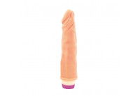 Вибратор Realistic Cock Vibe телесного цвета - 21 см.