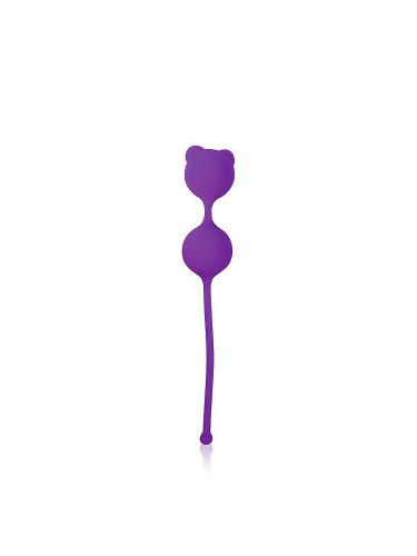Фиолетовые вагинальные шарики с ушками Cosmo