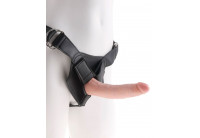 Страпон на виниловых трусиках Strap-on Harness Cock - 17,8 см.