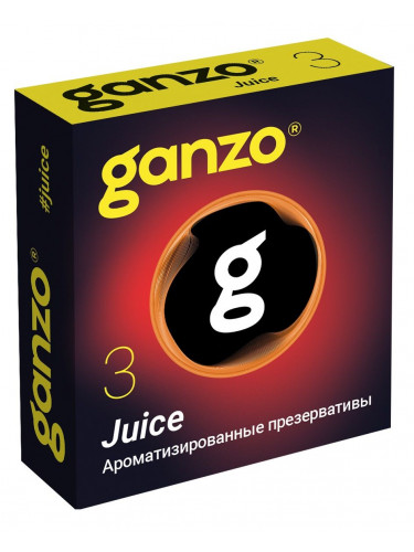 Ароматизированные презервативы Ganzo Juice - 3 шт.