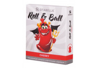 Стимулирующий презерватив-насадка Roll Ball Cherry