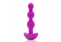 Анальная виброёлочка TRIPLET ANAL BEADS FUCHSIA - 14 см.