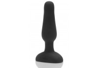 Анальная вибропробка чёрного цвета NOVICE REMOTE CONTROL PLUG BLACK - 10,2 см.