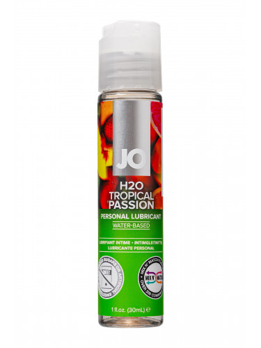 Лубрикант на водной основе с ароматом тропических фруктов JO Flavored Tropical Passion - 30 мл.