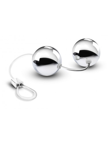 Серебристые вагинальные шарики B Yours Bonne Beads