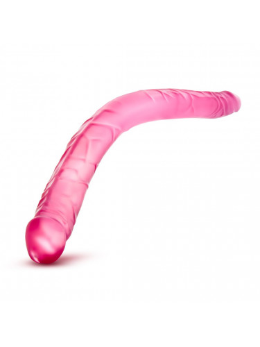 Розовый двусторонний фаллоимитатор B Yours 16 Double Dildo - 40,6 см.