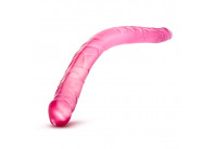 Розовый двусторонний фаллоимитатор B Yours 16 Double Dildo - 40,6 см.