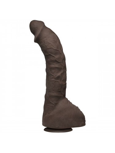 Коричневый фаллоимитатор-гигант Prince Yahshua ULTRASKYN 10.5” Cock with Removable Vac-U-Lock Suction Cup - 27,4 см.