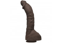 Коричневый фаллоимитатор-гигант Prince Yahshua ULTRASKYN 10.5” Cock with Removable Vac-U-Lock Suction Cup - 27,4 см.