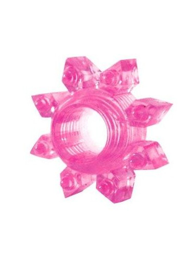 Розовое эрекционное кольцо Cockring star
