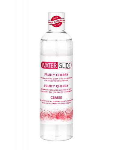 Лубрикант на водной основе с ароматом вишни FRUITY CHERRY - 300 мл.