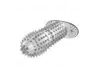 Закрытая прозрачная насадка Crystal sleeve - 12 см.