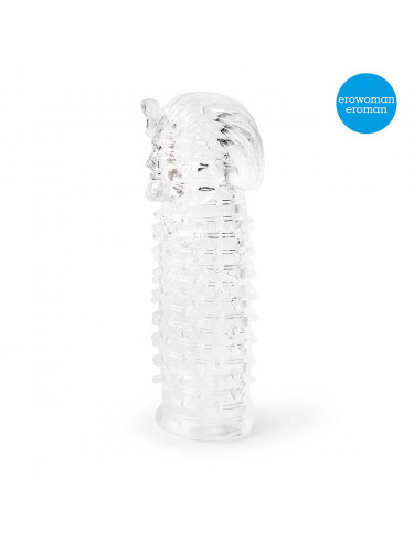 Закрытая прозрачная насадка на пенис Crystal Sleeve Faraon - 13,5 см.