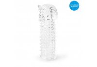Закрытая прозрачная насадка на пенис Crystal Sleeve Faraon - 13,5 см.