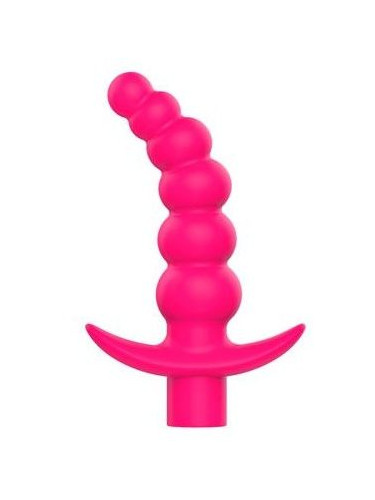 Розовая вибрирующая анальная елочка Sweet Toys - 10,8 см.