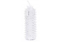 Закрытая рельефная насадка Crystal sleeve с усиками - 12 см.