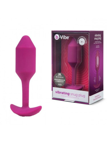 Розовая пробка для ношения с вибрацией Snug Plug 2 - 11,4 см.