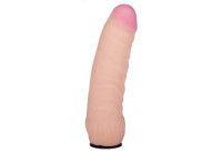 Черный пояс-трусики с двумя телесными насадками Soft-Dolli - 15,7 и 10 см.