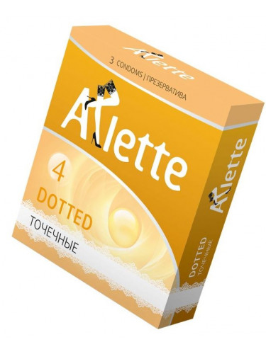 Презервативы Arlette Dotted с точечной текстурой - 3 шт.