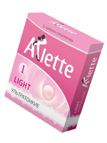 Ультратонкие презервативы Arlette Light - 3 шт.