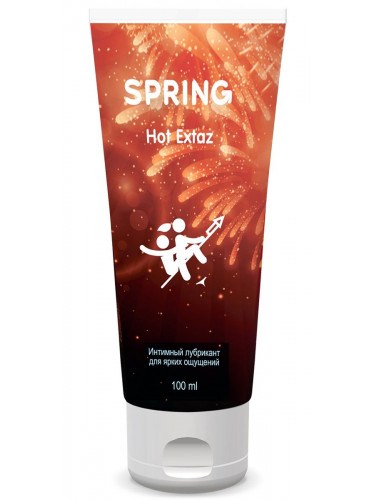 Согревающий интимный лубрикант Spring Hot Extaz - 100 мл.
