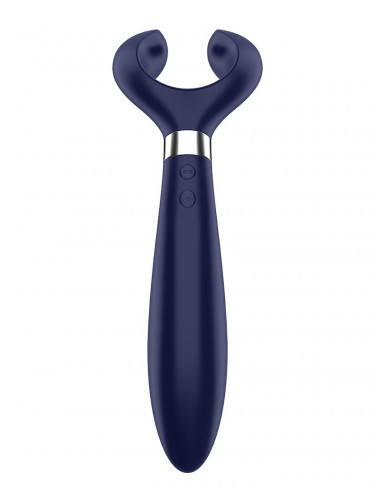 Синий вибромассажер для пар Satisfyer Endless Fun