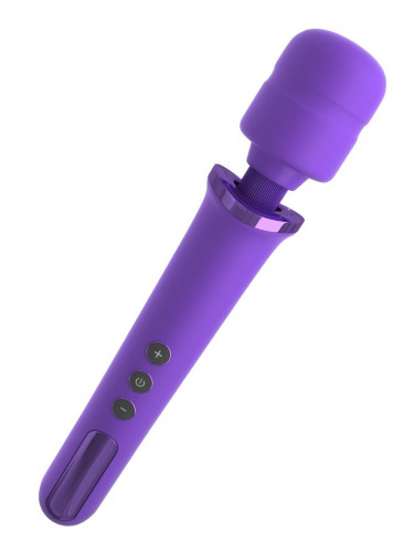 Фиолетовый вибромассажер Rechargeable Power Wand