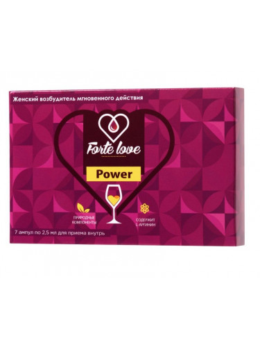 Женский возбудитель мгновенного действия Forte Love Power - 7 ампул (2,5 мл.)