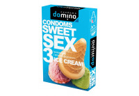 Презервативы для орального секса DOMINO Sweet Sex с ароматом мороженого - 3 шт.