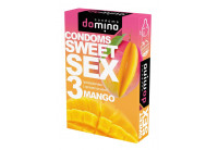 Презервативы для орального секса DOMINO Sweet Sex с ароматом манго - 3 шт.
