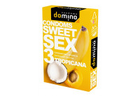 Презервативы для орального секса DOMINO Sweet Sex с ароматом тропических фруктов - 3 шт.