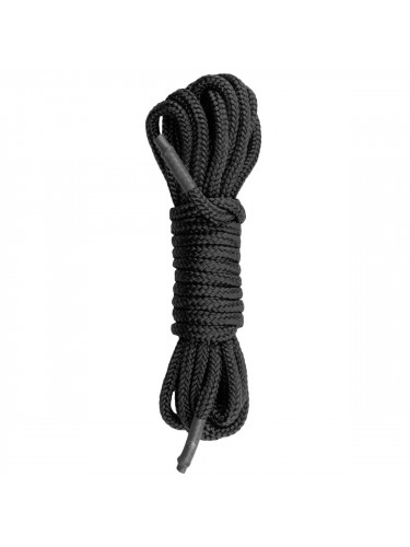 Черная веревка для бондажа Easytoys Bondage Rope - 5 м.