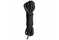 Черная веревка для бондажа Easytoys Bondage Rope - 5 м.